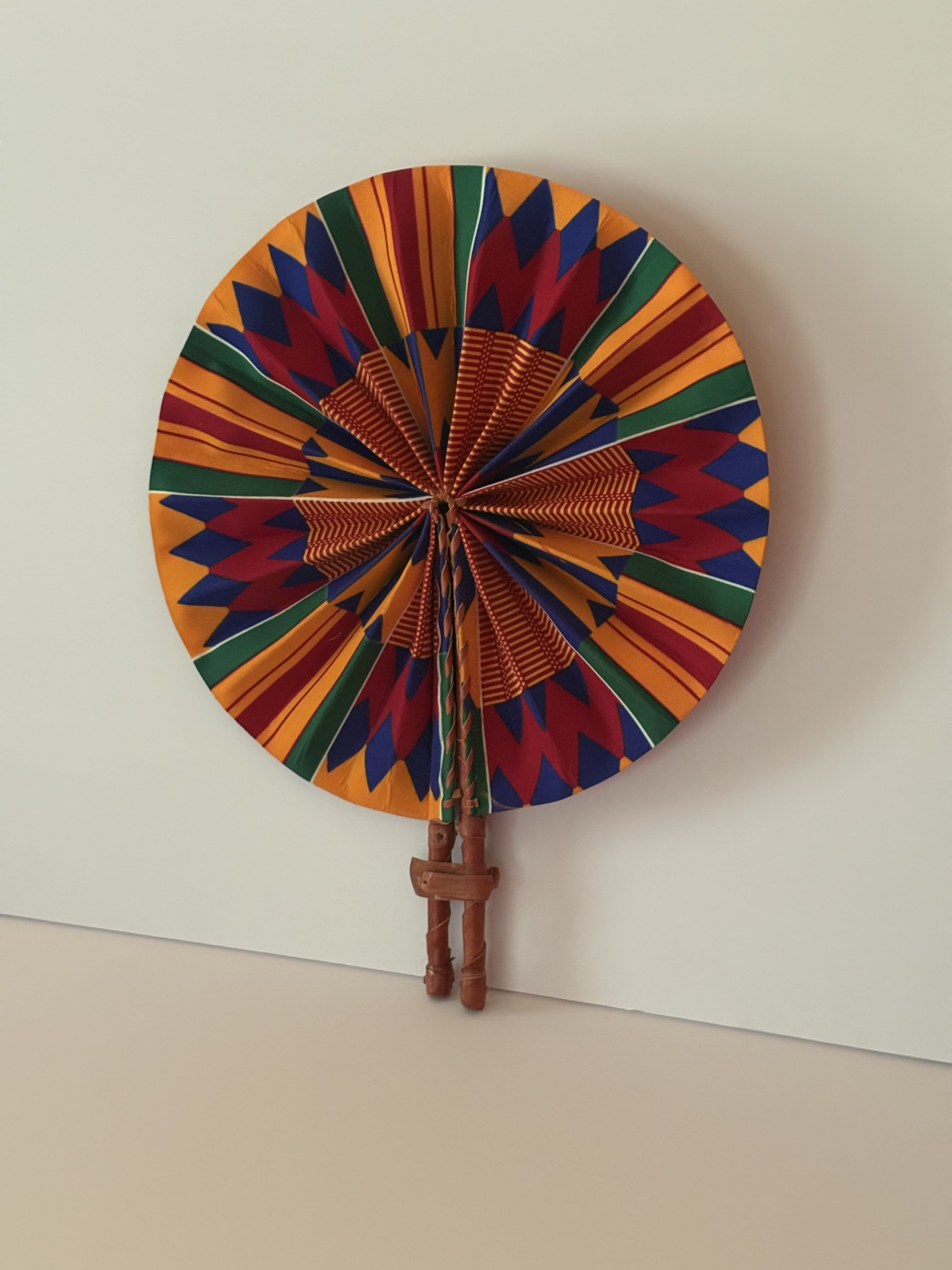Folding Fan (Kente print)