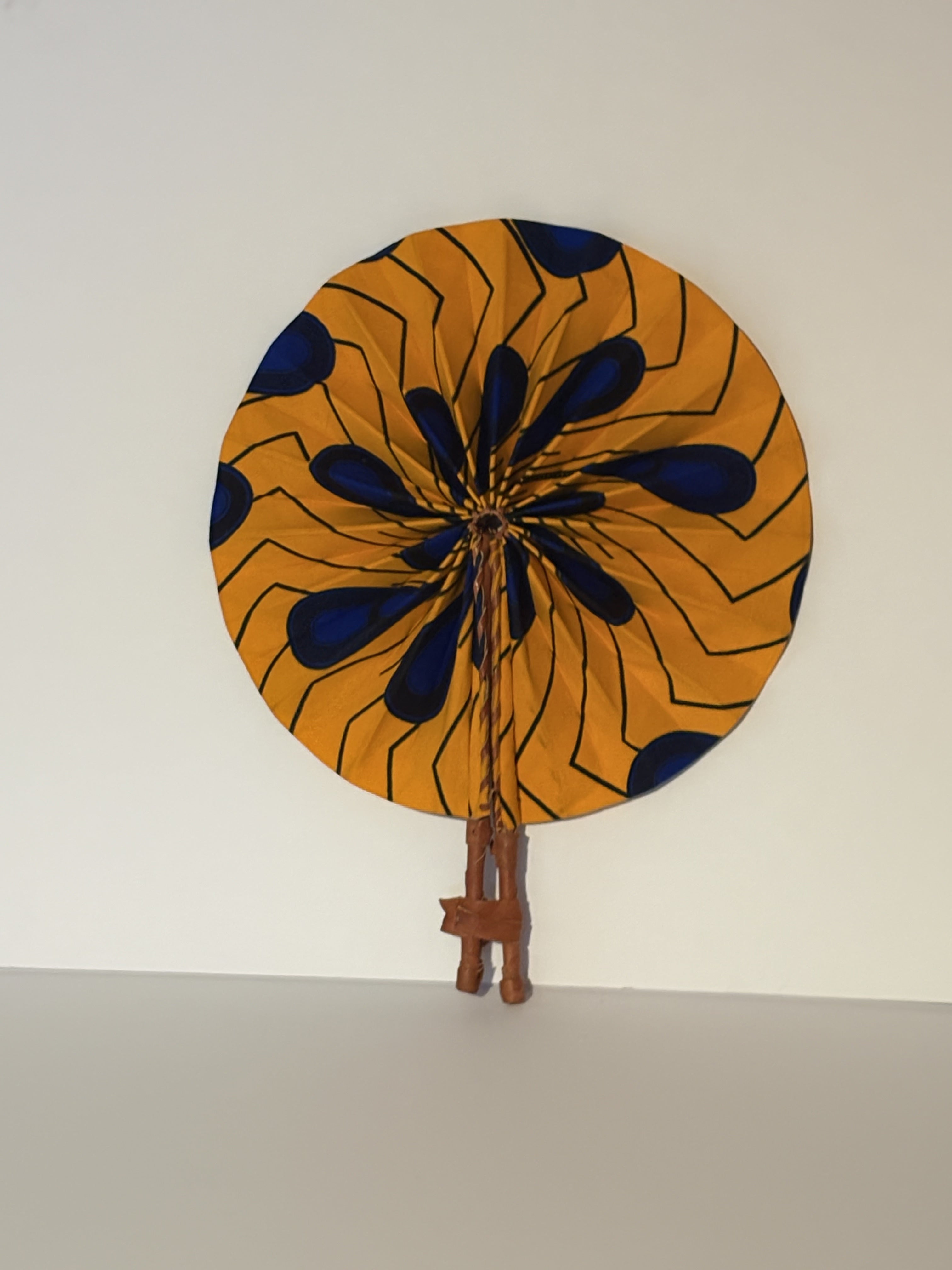 Folding Fan (peacock print)